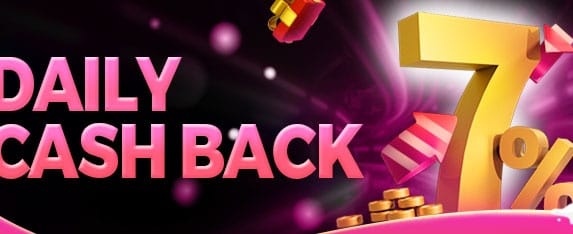 Weekly VIP Cashback promotional banner
